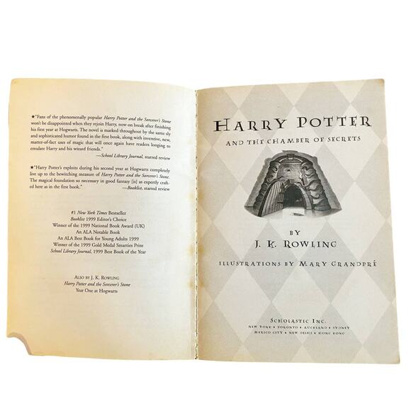 HARRY POTTER AND THE CHAMBER OF SECRETS 1999 J.K. Rowling Scholastic - Picture 5 of 11